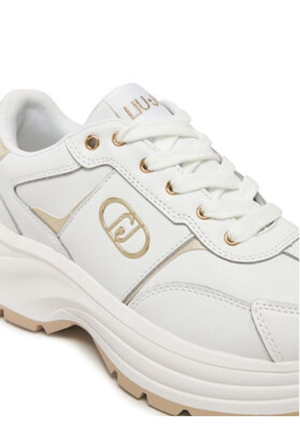 Liu Jo Sneakersy Eva 02 BA5065 P0102 Biały. Kolor: biały. Materiał: skóra