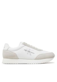 Calvin Klein Jeans Sneakersy Retro Runner Low Laceup Su-Ny Ml YM0YM00746 Biały. Kolor: biały #1