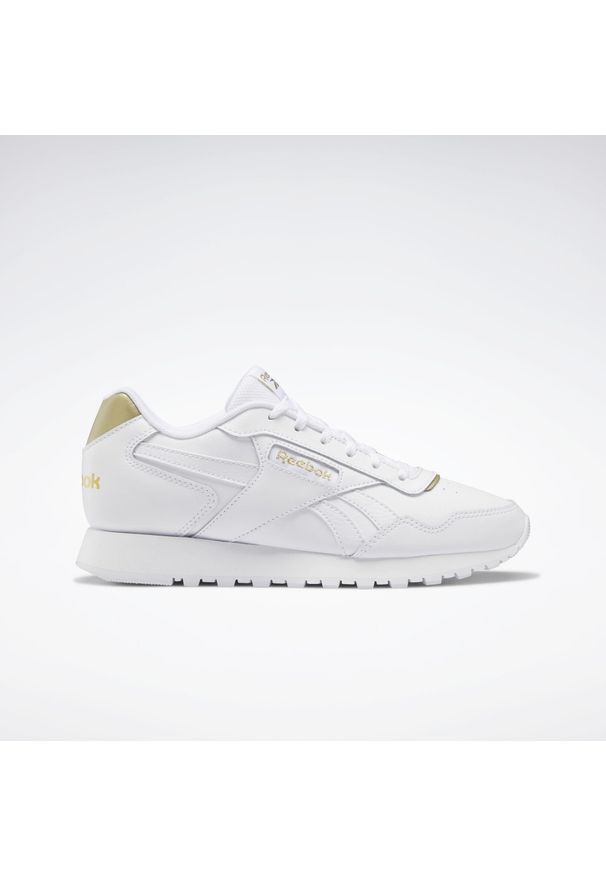Buty do chodzenia damskie Reebok Glide. Zapięcie: sznurówki. Kolor: biały, wielokolorowy. Materiał: materiał. Szerokość cholewki: normalna. Sport: turystyka piesza