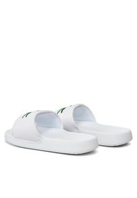 Lacoste Klapki Serve Slide 1.0 123 1 Cuj 745CUJ0012-082 Biały. Kolor: biały. Materiał: skóra