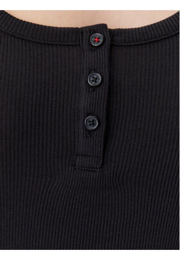 Tommy Jeans Sukienka codzienna Essential DW0DW19447 Czarny Slim Fit. Okazja: na co dzień. Kolor: czarny. Materiał: bawełna. Typ sukienki: proste. Styl: casual