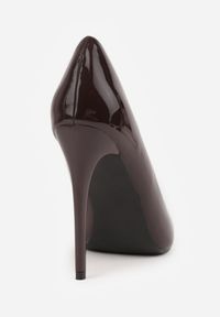 Renee - Brązowe Szpilki Cassildi. Kolor: brązowy. Materiał: jeans. Obcas: na szpilce. Wysokość obcasa: średni #2