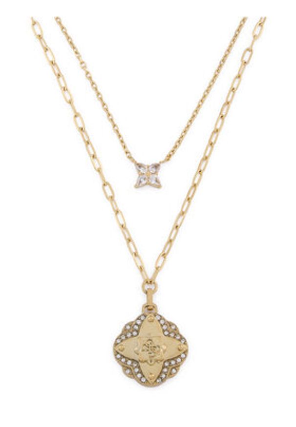 Guess Naszyjnik JUBN05 507JW Złoty. Materiał: metalowe. Kolor: złoty