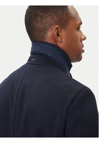 BOSS Płaszcz wełniany Hyde 50549187 Granatowy Slim Fit. Kolor: niebieski. Materiał: wełna #3