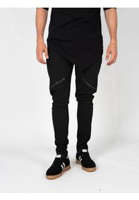 La Haine Inside Us Spodnie | P24033RLM126 | Mężczyzna | Czarny. Okazja: na co dzień, do pracy. Kolor: czarny. Materiał: poliester, wiskoza, elastan. Styl: casual, elegancki #5