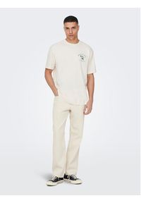Only & Sons Jeansy 22025917 Biały Loose Fit. Kolor: biały #9