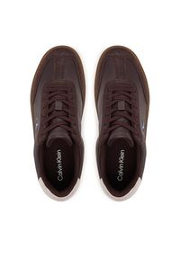 Calvin Klein Sneakersy Classic Cupsole Laceup Wt Mix YM0YM01429 Brązowy. Kolor: brązowy. Materiał: skóra #3