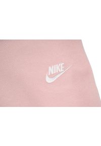 Spodnie Sportowe damskie Nike NSW Club Fleece. Kolor: różowy. Długość: długie
