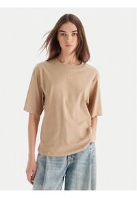 BOSS T-Shirt C_Enis 50523256 Beżowy Oversize. Kolor: beżowy. Materiał: bawełna