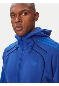 Adidas - adidas Polar Spacer Teamgeist 26 Cutline Fullzip Hoodie KW0887 Niebieski Regular Fit. Okazja: na spacer. Kolor: niebieski. Materiał: bawełna #3