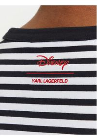 Karl Lagerfeld - KARL LAGERFELD Bluzka A3W17091 Czarny Regular Fit. Typ kołnierza: dekolt w karo. Kolor: czarny. Materiał: bawełna #5
