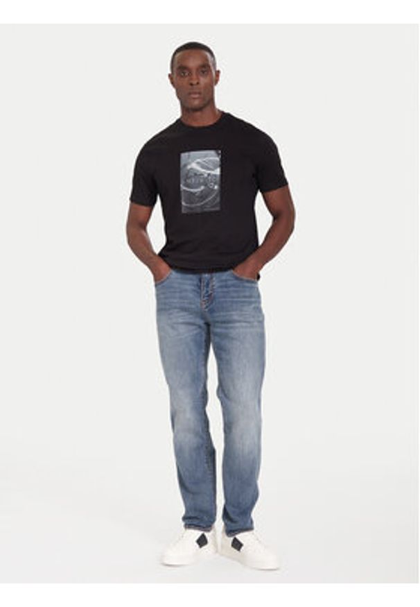 Armani Exchange T-Shirt XM001470 AF10362 UC001 Czarny Regular Fit. Kolor: czarny. Materiał: bawełna