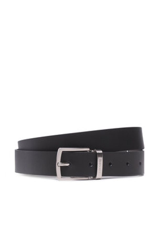Lacoste Pasek Męski RC4060 Czarny. Kolor: czarny. Materiał: skóra