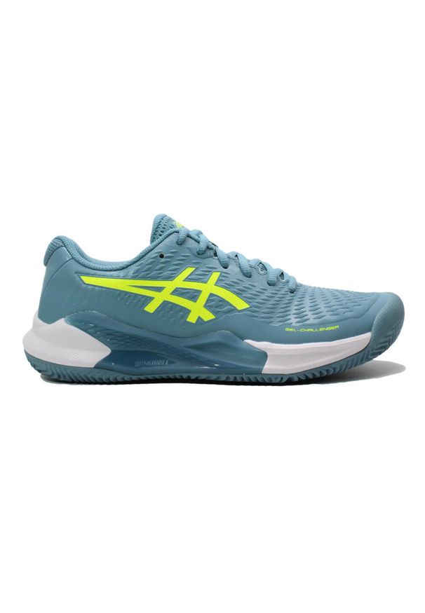 Kobieta Tenisowe Buty Asics Gel-Challenger 14. Zapięcie: sznurówki. Kolor: żółty, niebieski, wielokolorowy. Materiał: materiał, tkanina, syntetyk. Szerokość cholewki: normalna. Sport: tenis