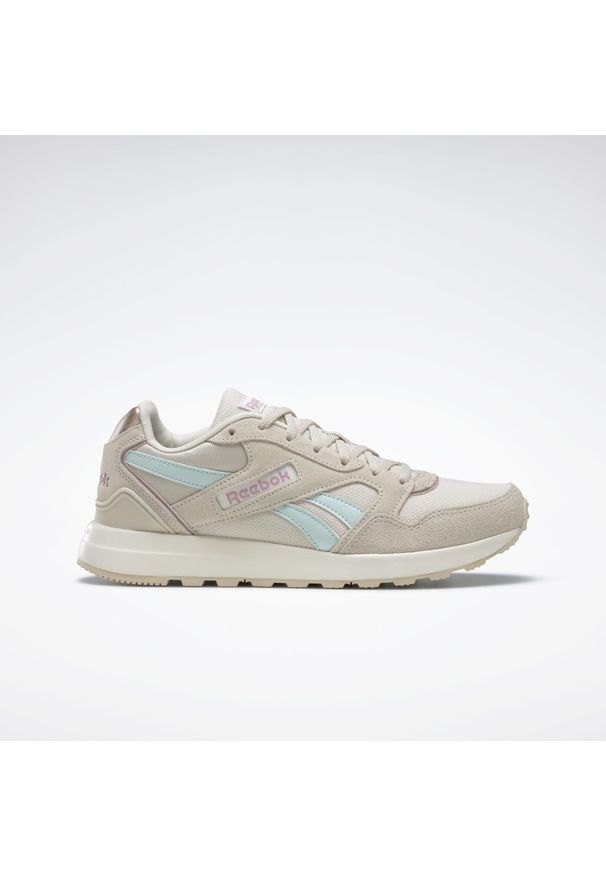Buty do chodzenia damskie Reebok GL1000. Zapięcie: sznurówki. Kolor: żółty, wielokolorowy, beżowy, zielony. Materiał: materiał. Szerokość cholewki: normalna. Sport: turystyka piesza