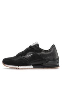 Pepe Jeans Sneakersy London W Sequins PLS31382 Czarny. Kolor: czarny. Materiał: materiał #7