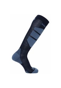 salomon - Skarpety zimowe na narty i snowboard Salomon wełna. Kolor: niebieski. Materiał: wełna. Sport: snowboard, narciarstwo #1