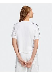 Adidas - adidas T-Shirt Essentials 3-Stripes Single Jersey Crop Top HR4915 Biały Loose Fit. Kolor: biały. Materiał: bawełna #3