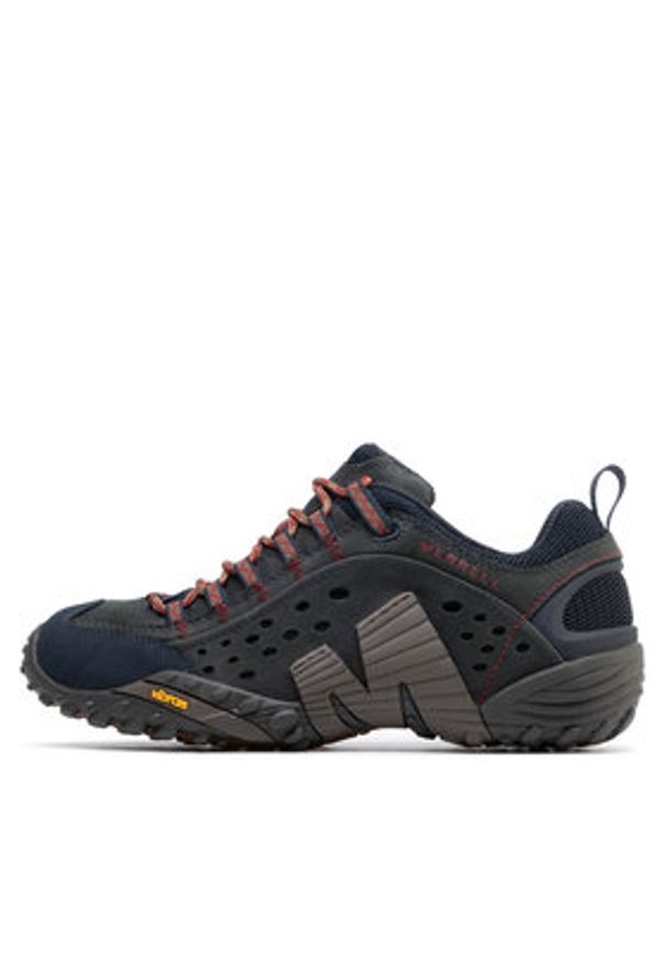 Merrell Trekkingi Intercept J559593 Niebieski. Kolor: zielony. Materiał: nubuk, skóra. Sport: turystyka piesza