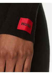 Hugo Sweter Sanduz 50508993 Czarny Slim Fit. Kolor: czarny. Materiał: wiskoza