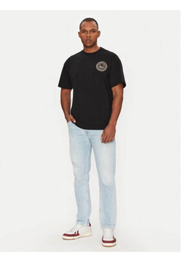 Ellesse T-Shirt Duomo SHZ21889 Czarny Relaxed Fit. Kolor: czarny. Materiał: syntetyk