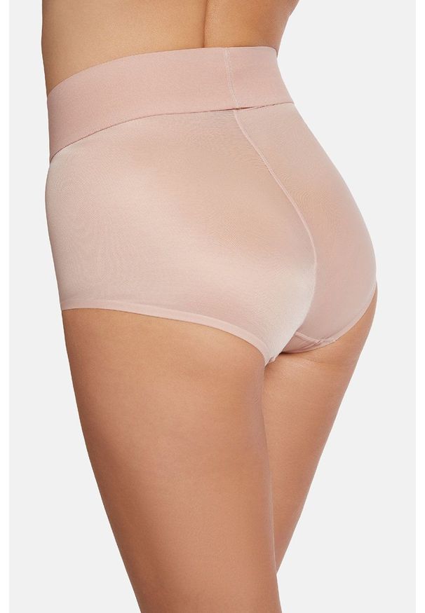 Wolford - Figi modelujące Sheer Touch. Kolor: różowy. Materiał: materiał. Wzór: gładki