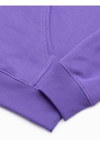 Ombre Clothing - Bluza męska w mocnych kolorach - fioletowa V6 B1351 - XXL. Typ kołnierza: kaptur. Kolor: fioletowy. Materiał: bawełna, poliester. Wzór: nadruk