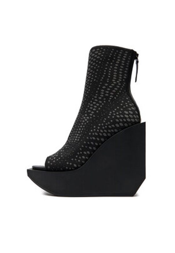 United Nude Botki Wa Fab Hi 1085001117 Czarny. Kolor: czarny. Materiał: materiał
