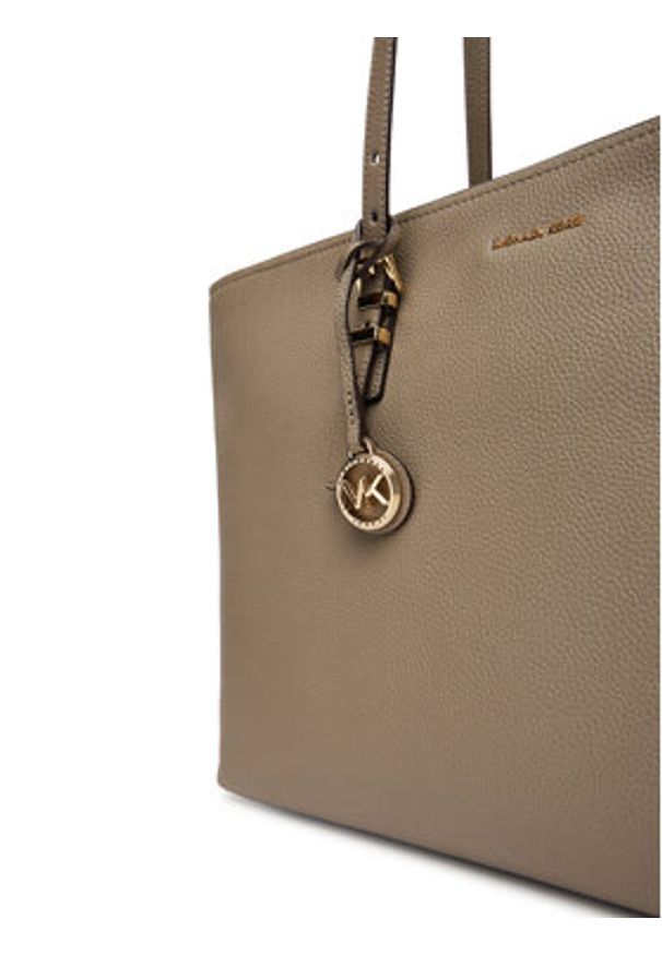 MICHAEL Michael Kors Torebka Quinn 30T5GQNT9L Beżowy. Kolor: beżowy. Materiał: skórzane