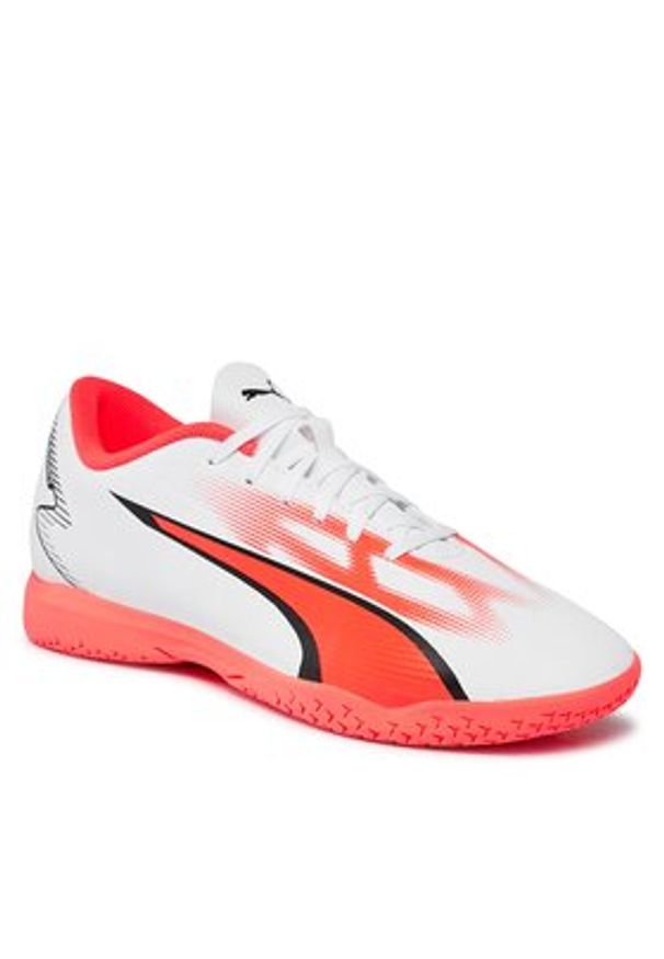 Puma Buty do piłki nożnej Ultra Play It 107529 01 Biały. Kolor: biały. Materiał: skóra