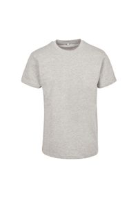 BUILD YOUR BRAND - Koszulka Unisex Dla Dorosłych Z Bawełny Czesanej Premium Heather. Kolor: szary. Materiał: bawełna