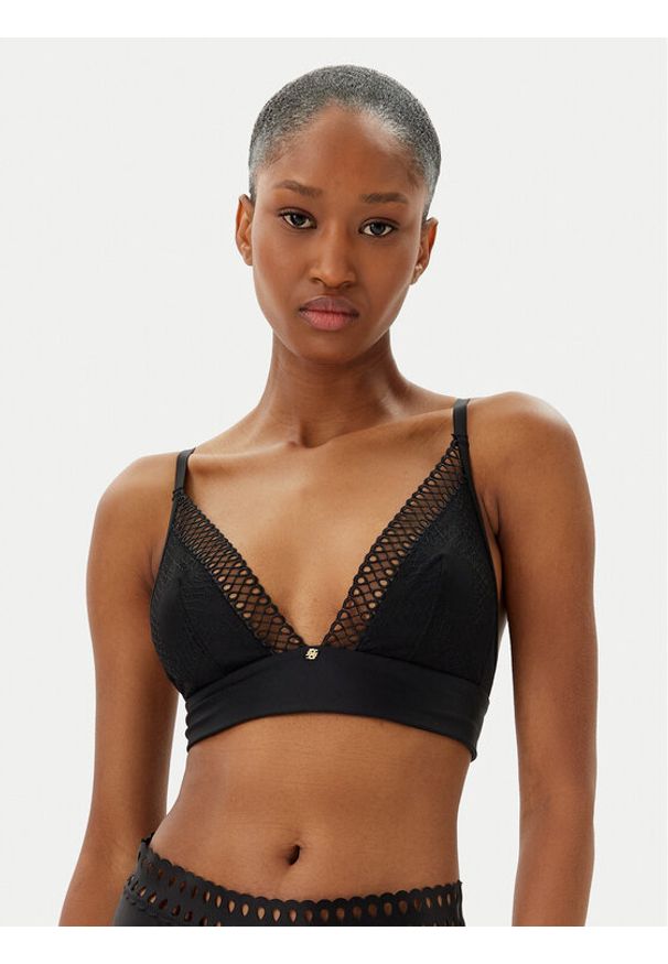 BOSS Biustonosz braletka Eyelet 50540428 Czarny. Kolor: czarny. Materiał: syntetyk