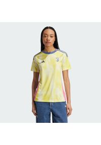 Adidas - Koszulka Juventus 24/25 Away. Kolor: żółty. Materiał: materiał. Sport: piłka nożna
