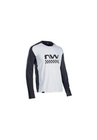 Koszulka rowerowa mtb NORTHWAVE EDGE Jersey LS jasna szara. Kolor: czarny, szary, wielokolorowy. Materiał: jersey. Sport: kolarstwo