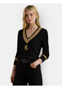 Lauren Ralph Lauren - LAUREN RALPH LAUREN Sweter 200979666001 Czarny Relaxed Fit. Kolor: czarny. Materiał: bawełna