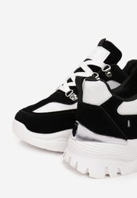 Renee - Czarne Sneakersy Chasanri. Kolor: czarny #2