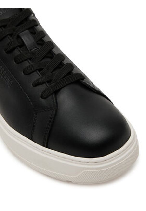 Love Moschino - LOVE MOSCHINO Sneakersy JA15394G1MIA000A Czarny. Kolor: czarny. Materiał: skóra