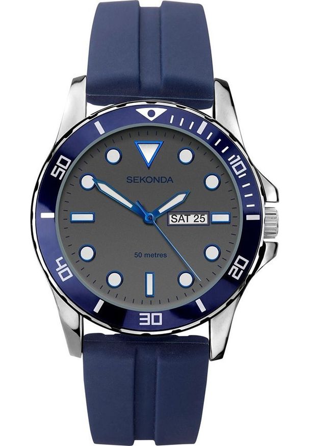 Zegarek Sekonda Zegarek męski Sekonda 1702 niebieski. Kolor: niebieski