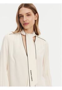 Elisabetta Franchi Koszula 8053686273550 Kolorowy Regular Fit. Kolor: biały. Materiał: wiskoza. Wzór: kolorowy