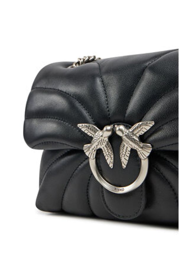 Pinko - PINKO Torebka Love Puff Mini Cl AI 24-25 PLTT 100039 A1EX Czarny. Kolor: czarny. Materiał: skórzane