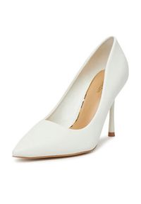 DeeZee Szpilki BK-2628 Biały. Kolor: biały. Materiał: skóra. Obcas: na szpilce