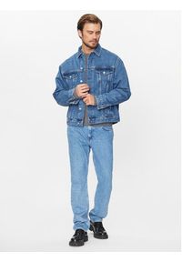 Karl Lagerfeld Jeans Kurtka jeansowa 235D1450 Niebieski Regular Fit. Kolor: niebieski. Materiał: bawełna