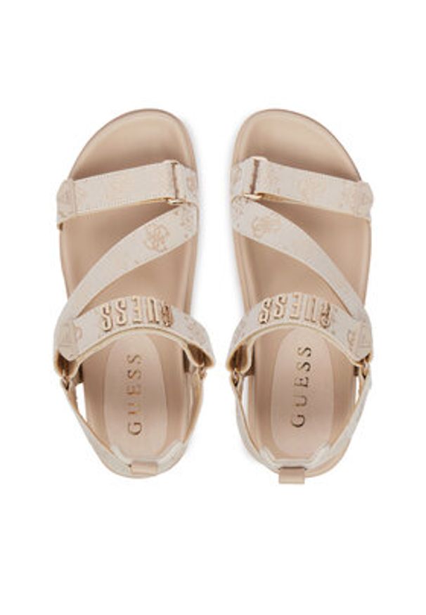 Guess Sandały FLJFTT FAL03 Beżowy. Kolor: beżowy. Materiał: materiał