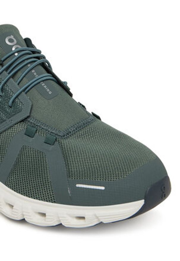 On Sneakersy Cloud 6 3MF1007 Zielony. Kolor: zielony. Materiał: materiał