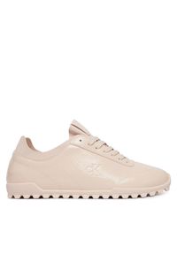 Calvin Klein Sneakersy Low Profile Run Mg Pol Mix Mat HW0HW03284 Beżowy. Kolor: beżowy. Materiał: skóra. Sport: bieganie #1