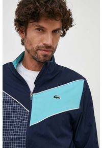 Lacoste dres męski kolor granatowy. Kolor: niebieski. Materiał: dresówka #3