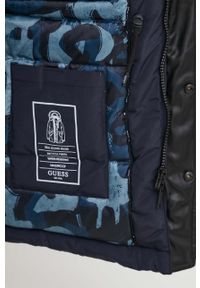 Guess parka puchowa męska kolor granatowy zimowa. Kolor: niebieski. Materiał: puch. Sezon: zima #4