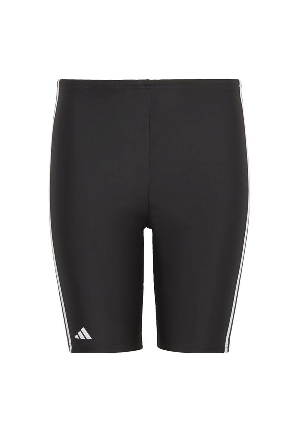Adidas - Classic 3-Stripes Swim Jammers. Kolor: czarny, biały, wielokolorowy. Materiał: materiał. Długość: krótkie. Sezon: lato. Styl: sportowy. Sport: pływanie