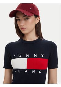 Tommy Jeans Sukienka codzienna Flag DW0DW22853 Granatowy Slim Fit. Okazja: na co dzień. Kolor: niebieski. Materiał: bawełna. Typ sukienki: proste. Styl: casual #4