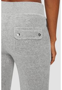 Juicy Couture - JUICY COUTURE Szare spodnie dresowe damskie Layla Low Rise, Rozmiar XS. Stan: obniżony. Kolor: szary. Materiał: dresówka #4